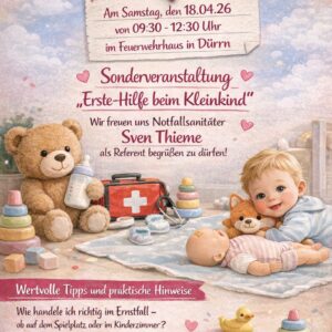 Nachtrag zur Veranstaltung „Erste Hilfe beim Kleinkind“