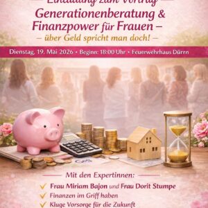 Vortag „Finanzpower für Frauen – Über Geld spricht man doch!“