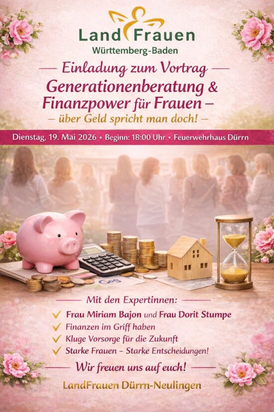 Vortag „Finanzpower für Frauen – Über Geld spricht man doch!“