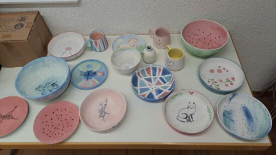 Wenn aus schlichten Porzellanrohlingen kleine Kunstwerke werden, sind der Fantasie keine Grenzen gesetzt!